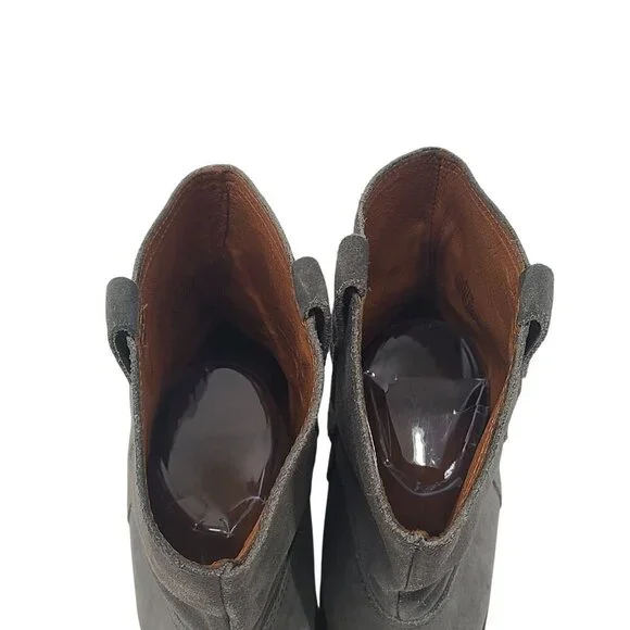 Madewell Women's The Otis Ankle Boots Suede Gray Size 10 Western, Casual boho - Picture 6 of 9